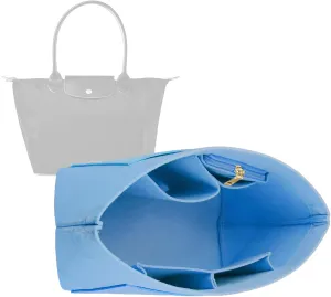 Lckaey bag Organizer Insert for longchamp le pliage organizer insert Handbags Organizer 1012French blue-S