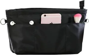 Lckaey purse organizer insert for neverfull gm mm graceful pm insert on the go purse organizer 3055black-XS