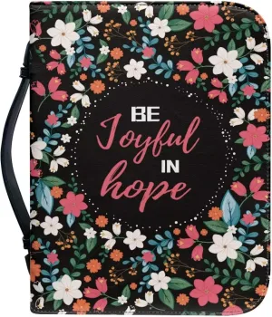 Leather Bible Covers for Women Aesthetic Floral Bible Quotes Bible Carrying Case with Handle