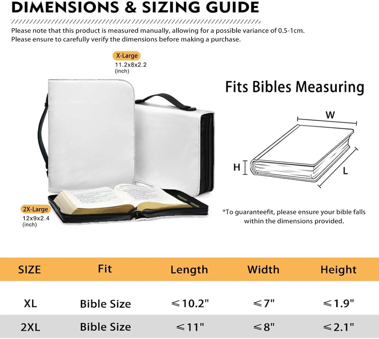 Leather Bible Covers for Women Aesthetic Floral Bible Quotes Bible Carrying Case with Handle