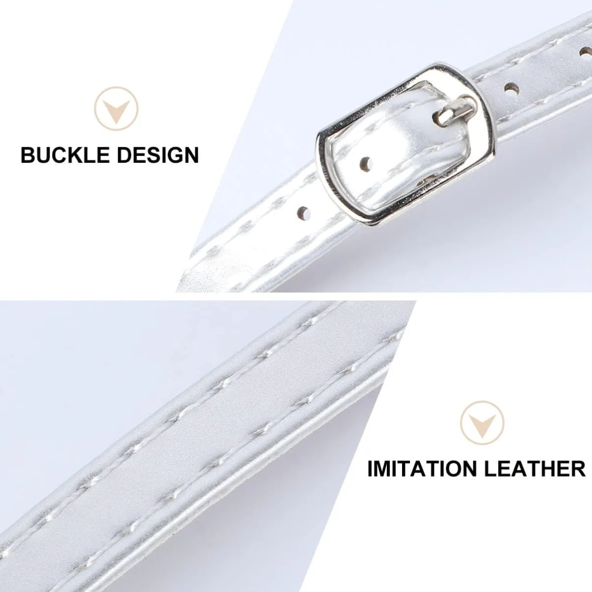Leather Shoe Straps Replacement With Buckle High Heels Shoelace Anti Slip High Heel Ankle Straps