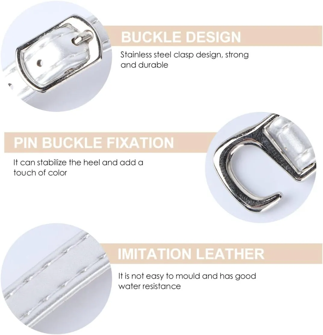 Leather Shoe Straps Replacement With Buckle High Heels Shoelace Anti Slip High Heel Ankle Straps