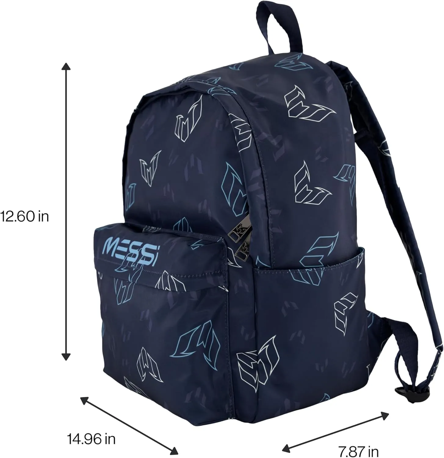 Lifestyle Backpack, Bookbag with Pockets & Adjustable Straps, Blue Multi, One Size