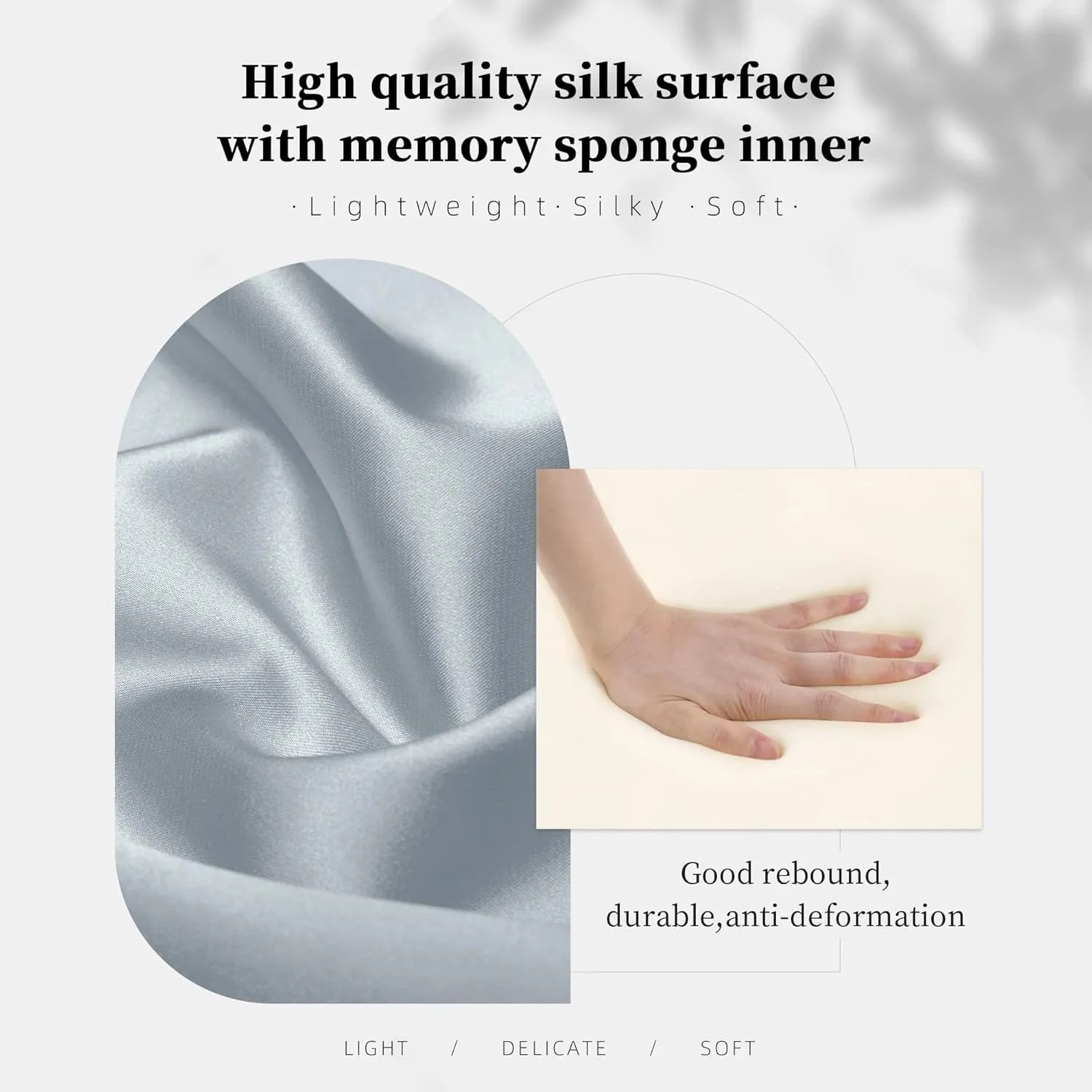 Lindy19 Silky Pillow Insert, Bag Shaper Compatible with Hermes Lindy Bags, Lightweight Luxury Bag Pillow with Silky Satins for Women, Soft Memory Foam Inner(Blue pale, Lindy19)