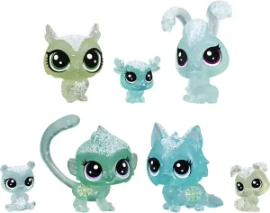 Littlest Pet Shop Frosted Wonderland Pet Friends Toy, Green Theme, Includes 7 Pets, Ages 4 & Up