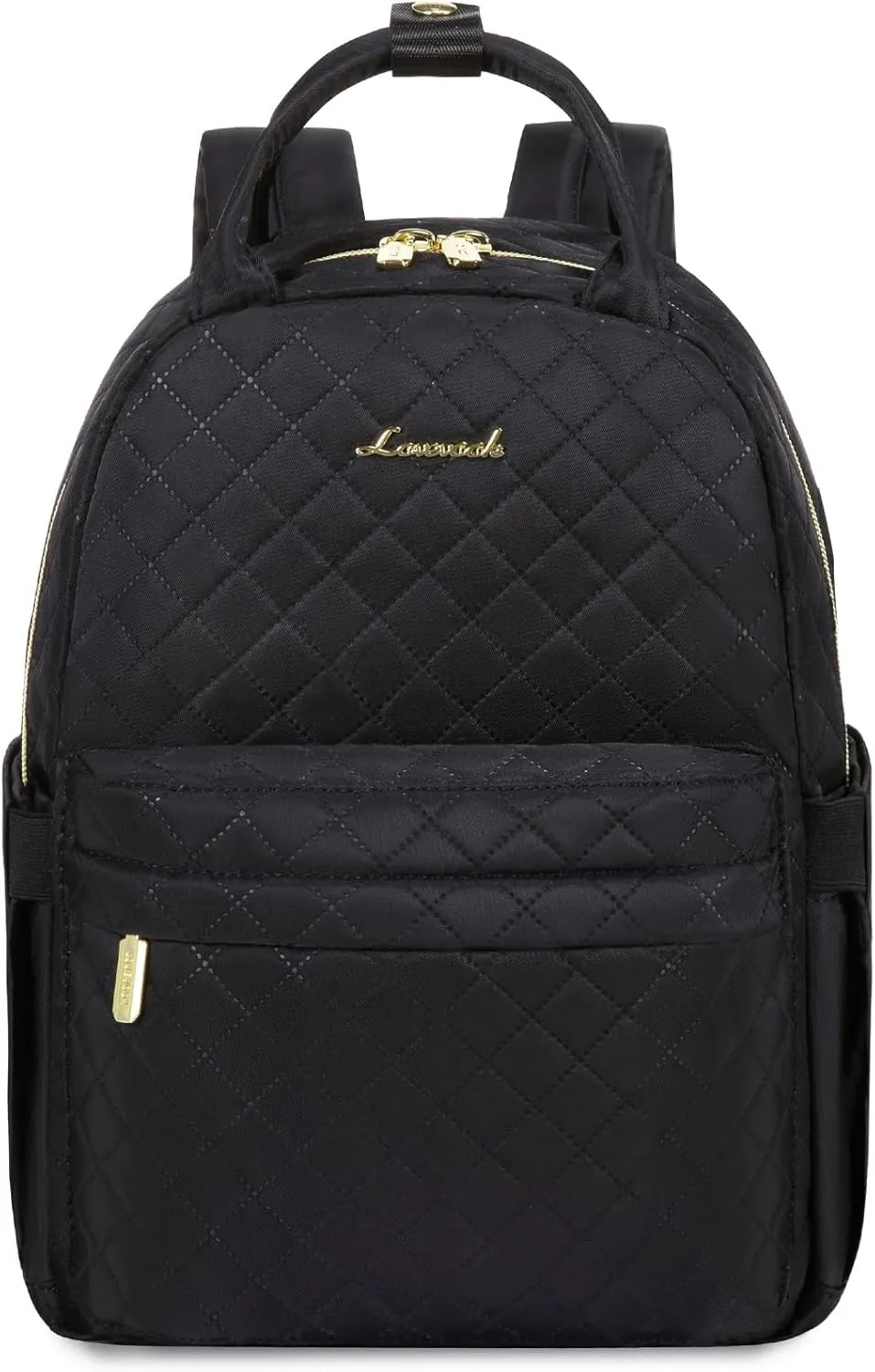 LOVEVOOK Mini Backpack Purse for Women Cute Small Backpack, Light Weight Fashion Daypack for Work Travel Daily Backpack (Black Quilted)