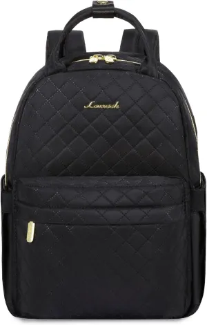 LOVEVOOK Mini Backpack Purse for Women Cute Small Backpack, Light Weight Fashion Daypack for Work Travel Daily Backpack (Black Quilted)