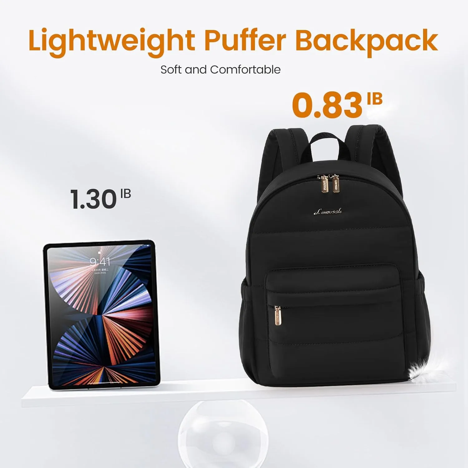 LOVEVOOK Mini Backpack Purse for Women, Small Lightweight Backpack, Casual Daily Daypack Purse for Women, Cute bag with Anti-theft Pocket-Black