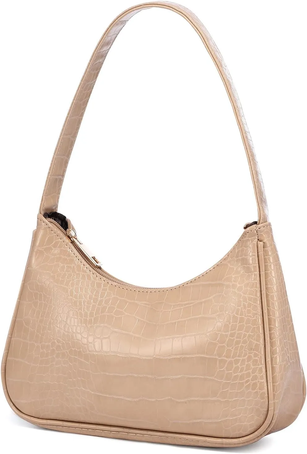 LOVEVOOK Shoulder Bag for Women, Small Purses Croc Pattern Clutch Purse Vegan Leather Little Purse Cute Mini Handbag