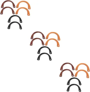 Lurrose Sets Replace Handbag Handles Wooden Straps Practical DIY Purse Accessory Set Pcs Random