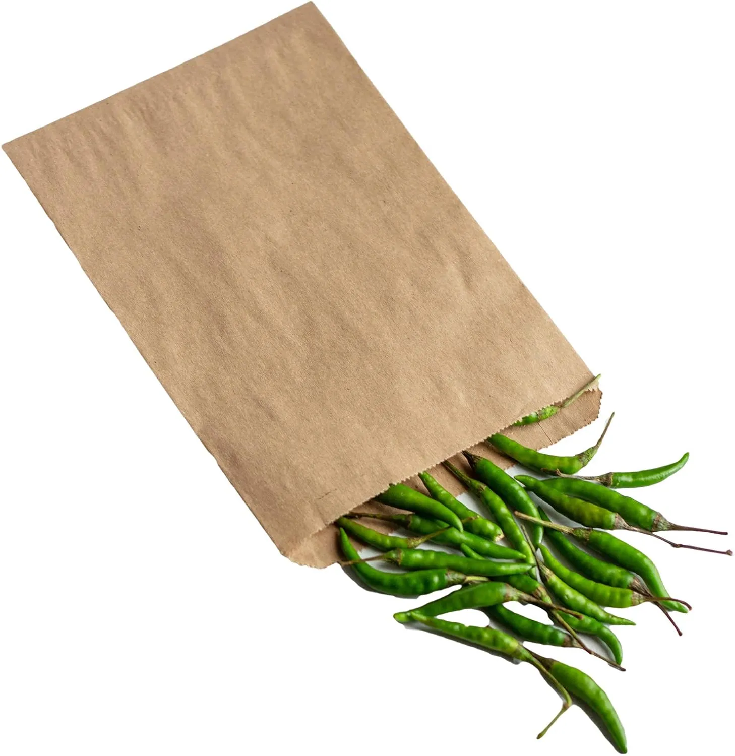 Made in USA 125-Count Party Favor Brown Kraft Paper Flat Merchandise Bags (6.25" X 9.25")