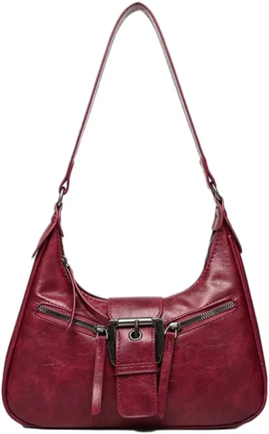 Maillard Vintage Shoulder Bag - Retro Crescent Crossbody Purse for Women, Stylish Underarm