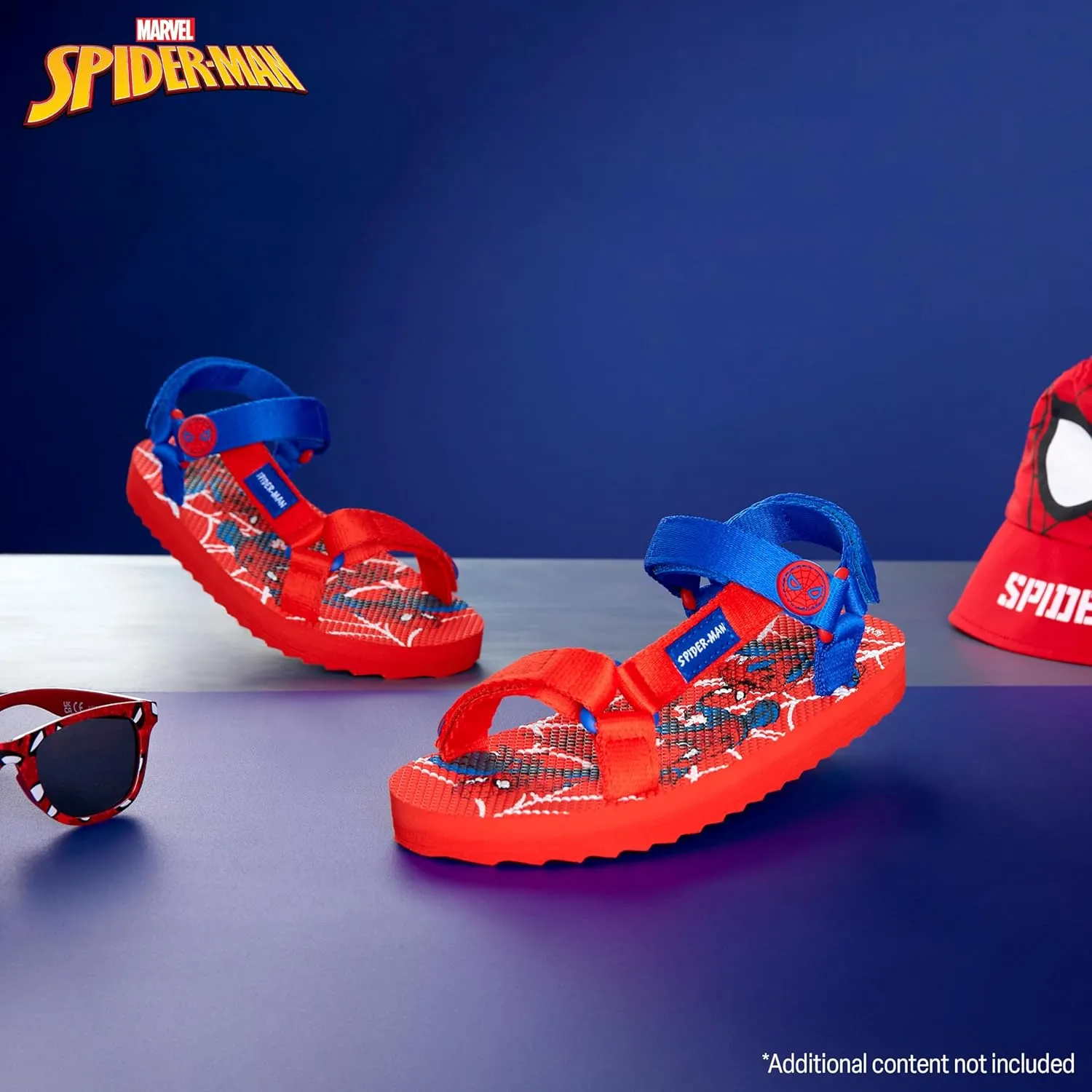 Marvel Spiderman Sandals for Boys Summer Shoes with Adjustable Straps Boys Gifts