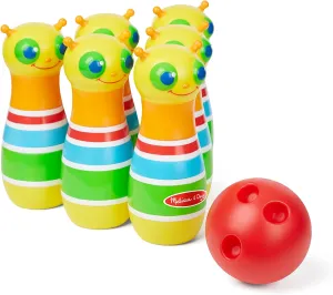 Melissa & Doug Sunny Patch Giddy Buggy Bowling Action Game -2  years, 6 Bug Pins, 1 Plastic Ball