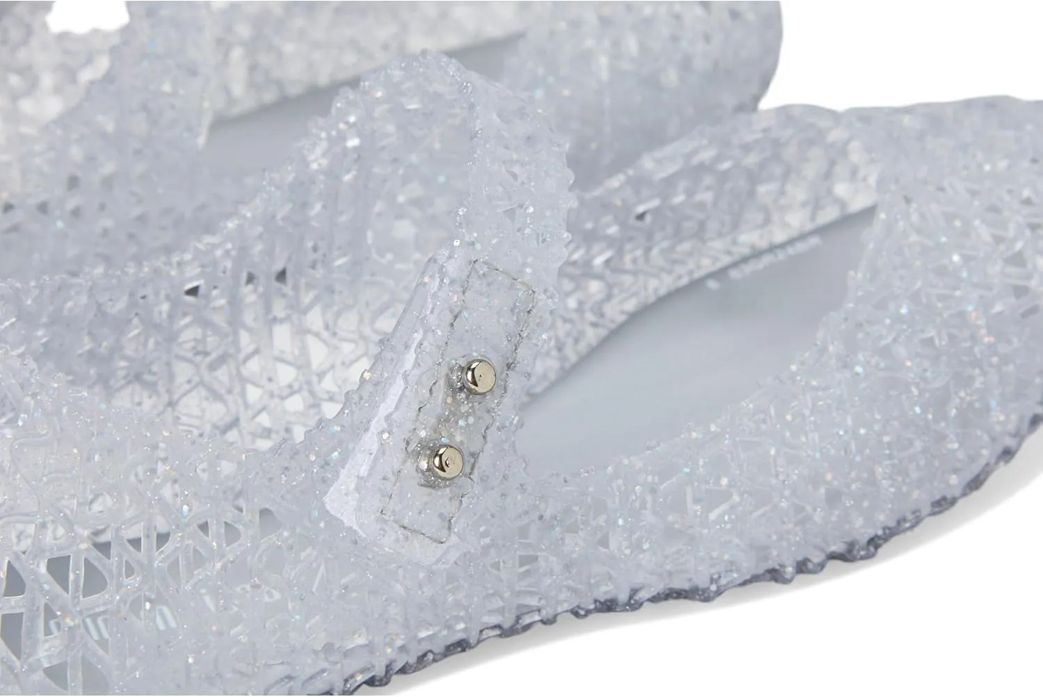 Melissa Mini Campana Papel Flats for Babies, Toddlers - Comfortable & Cute Close-Toe Jelly Flat Shoes with Mary-Jane Strap & Interwoven Cut-Out Design