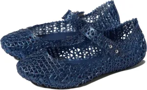 Melissa Mini Campana Papel Flats for Babies, Toddlers - Comfortable & Cute Close-Toe Jelly Flat Shoes with Mary-Jane Strap & Interwoven Cut-Out Design