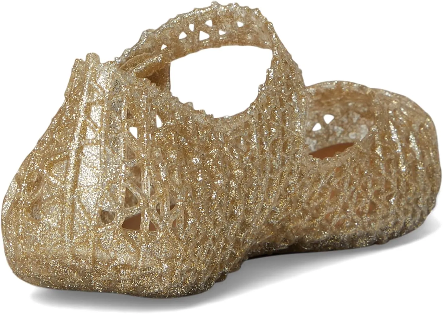 Melissa Mini Campana Papel Flats for Babies, Toddlers - Comfortable & Cute Close-Toe Jelly Flat Shoes with Mary-Jane Strap & Interwoven Cut-Out Design