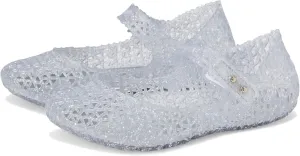 Melissa Mini Campana Papel Flats for Babies, Toddlers - Comfortable & Cute Close-Toe Jelly Flat Shoes with Mary-Jane Strap & Interwoven Cut-Out Design