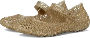 Melissa Mini Campana Papel Flats for Babies, Toddlers - Comfortable & Cute Close-Toe Jelly Flat Shoes with Mary-Jane Strap & Interwoven Cut-Out Design