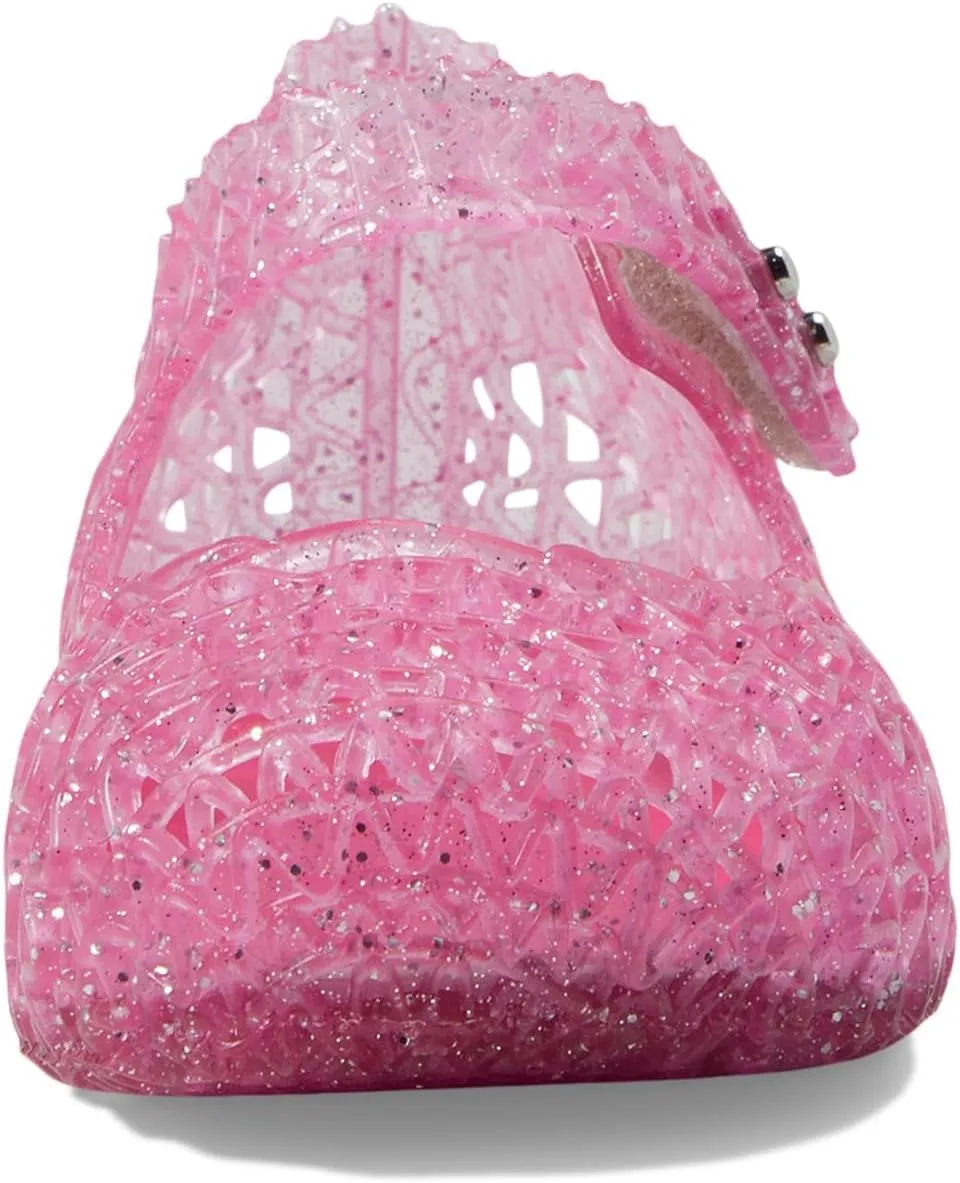 Melissa Mini Campana Papel Flats for Babies, Toddlers - Comfortable & Cute Close-Toe Jelly Flat Shoes with Mary-Jane Strap & Interwoven Cut-Out Design
