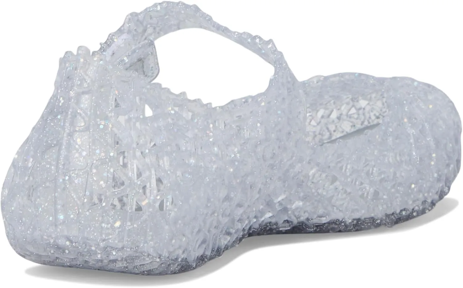 Melissa Mini Campana Papel Flats for Babies, Toddlers - Comfortable & Cute Close-Toe Jelly Flat Shoes with Mary-Jane Strap & Interwoven Cut-Out Design