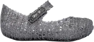 Melissa Mini Campana Papel Flats for Babies, Toddlers - Comfortable & Cute Close-Toe Jelly Flat Shoes with Mary-Jane Strap & Interwoven Cut-Out Design