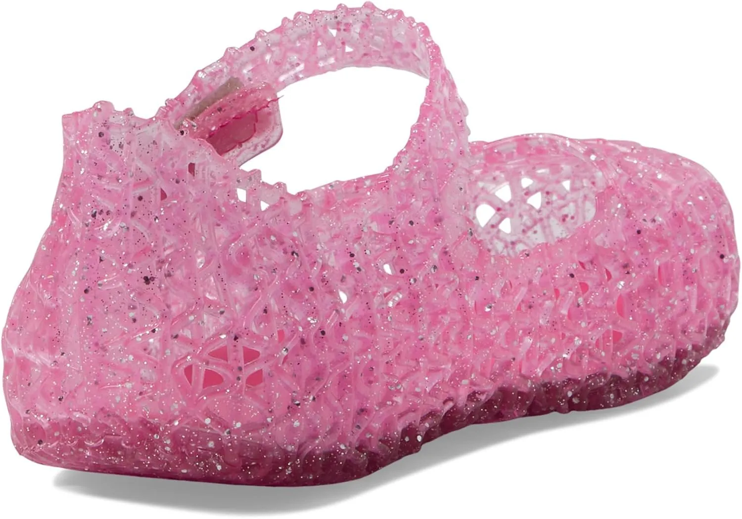 Melissa Mini Campana Papel Flats for Babies, Toddlers - Comfortable & Cute Close-Toe Jelly Flat Shoes with Mary-Jane Strap & Interwoven Cut-Out Design