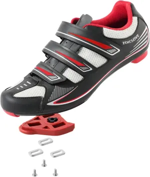 Mens Cycling Shoes for Peloton Size 7 to 15 - Compatible with 2 Bolt SPD Clips Indoor Cycling Spin Shoes with 3 Bolt Look Delta - for Outdoor Road Bike Riding