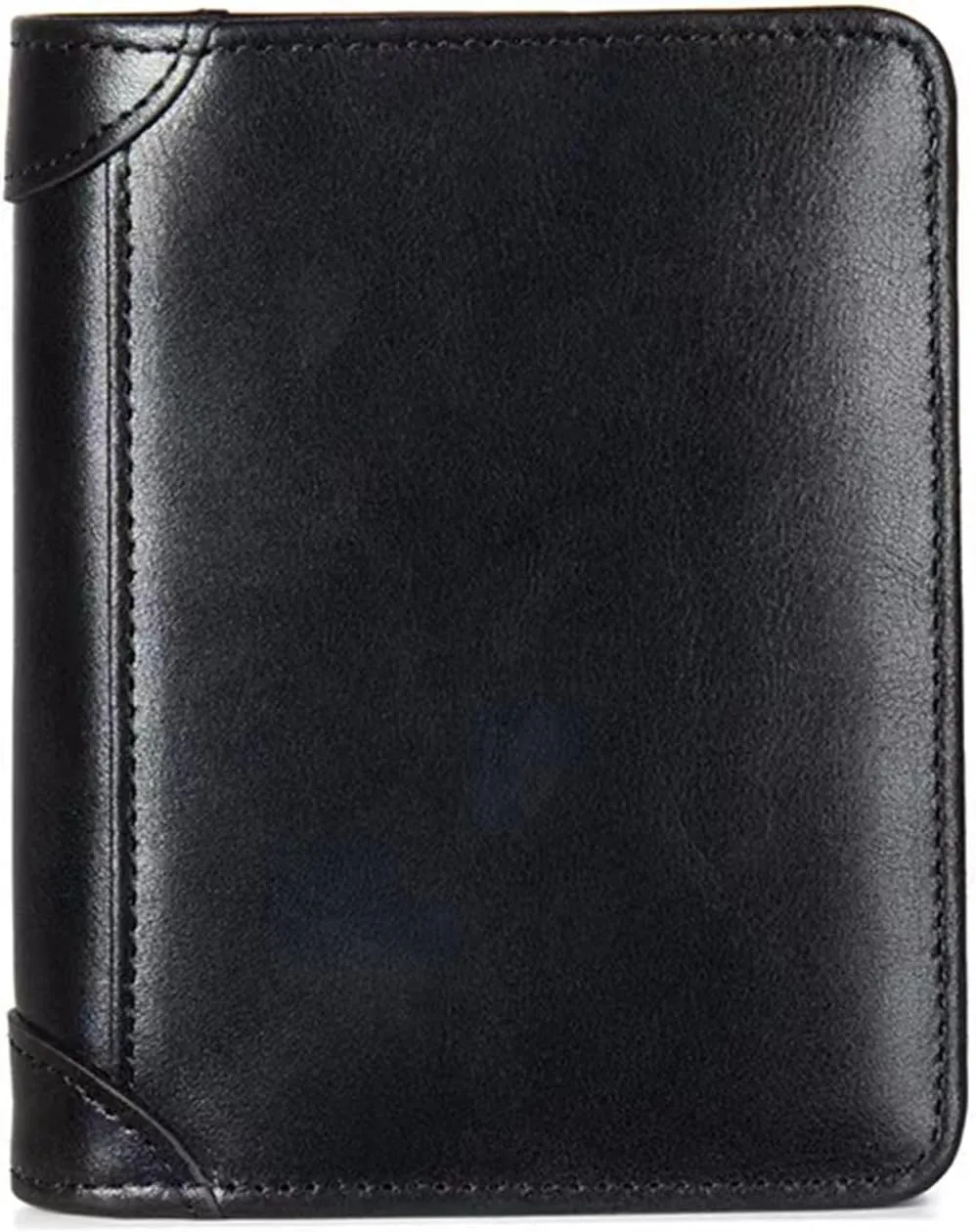 Men's Wallets, Mens RFID Blocking Trifold Wallet Soft Genuine Leather Purse | Secure and Durable Extra Capacity Billfold with 11 Credit Cards (Vintage Black)