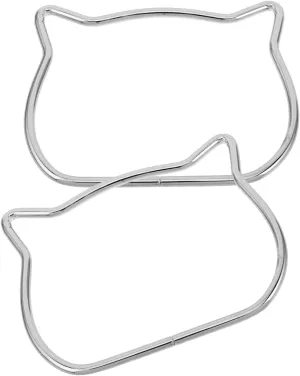 Metal Bag Handles for Diy Purse Projects Cat Shape Handle Replacement Bag Making Supplies