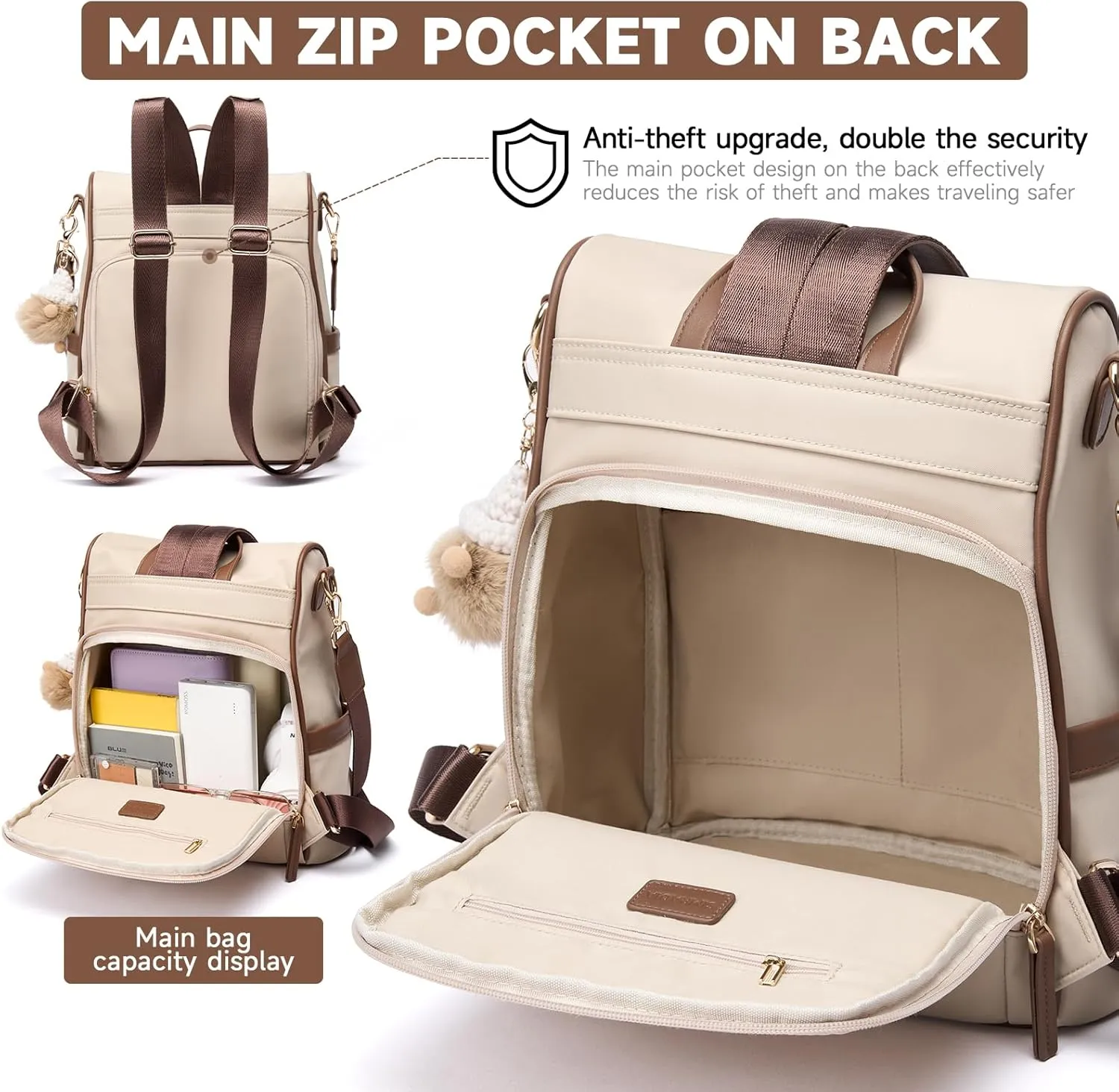 Mini Backpack Purse for Women Fashion Casual Small Waterproof Anti-theft Handbags Travel Backpack Designer Ladies Shoulder Satchel Bags