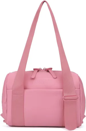 Mini Gym Bag for Women: handbag or shoulder bag with Adjustable Straps - With Cute Bow - Yoga Work Workouts