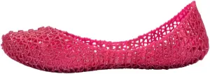 mini melissa Campana Papel Flats for Kids - Comfortable & Cute Closed-Toe Jelly Flat Shoes with Interwoven Cut-Out Design for Girls