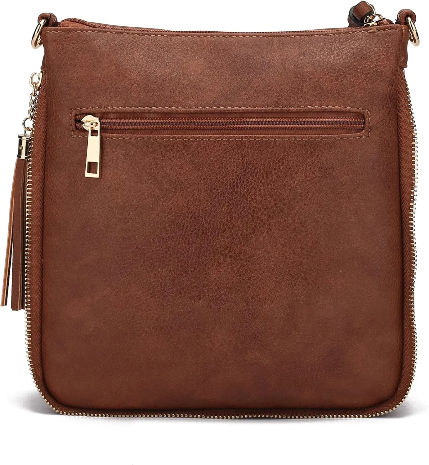 MKF Collection Crossbody Bag for Women – PU Leather Messenger Bag Purse – Designer Handbag Shoulder Strap Purse By Mia K