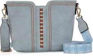 Montana West MINI Crossbody Bags for Women Cross Body Purses Shoulder Handbags with Wide Guitar Strap