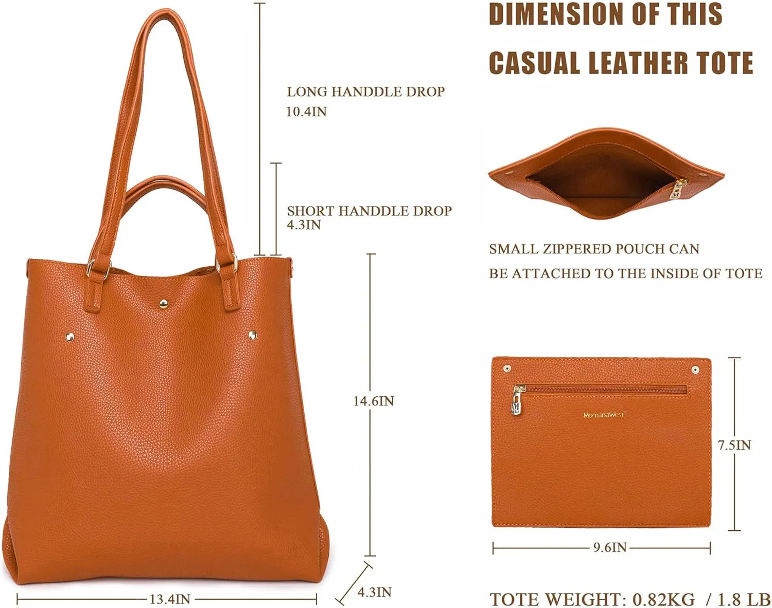 Montana West Tote Bag for Women Purses and Handbags Top Handle Satchel Bag Large Shoulder Handbag