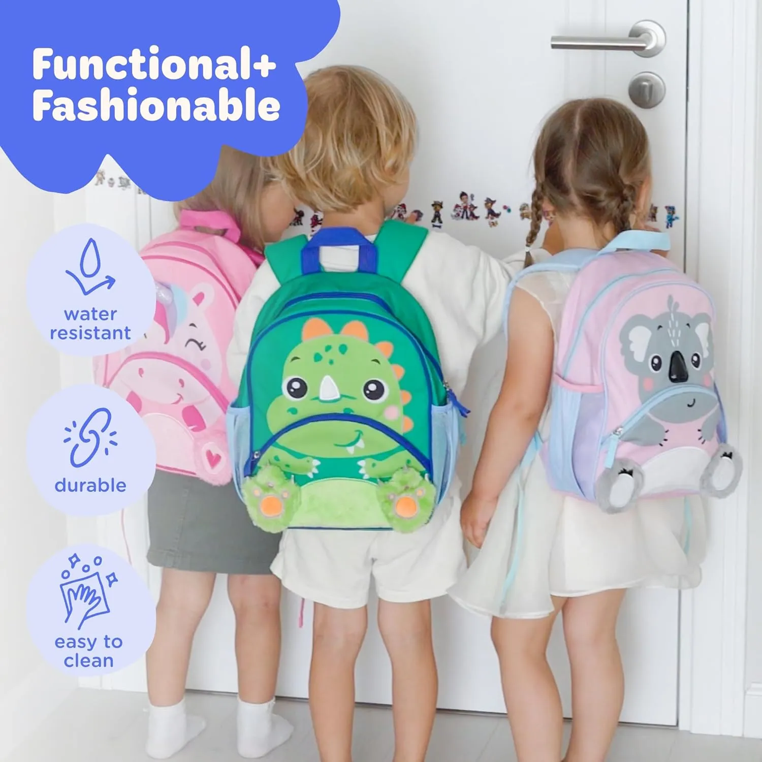 Move2Play, Koala Kids Backpack | Kid Size | Back to School | Elementary, Kindergarten Book Bag | Designed for Boys & Girls Ages 4  Year Olds | Travel Ready