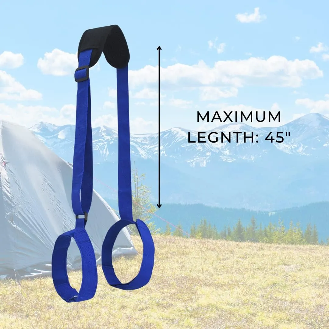 NGIL 2 Pack Adjustable Beach Chair Carry Straps Universal Folding Chair Carry Straps for Camping,Picnic and Outdoor
