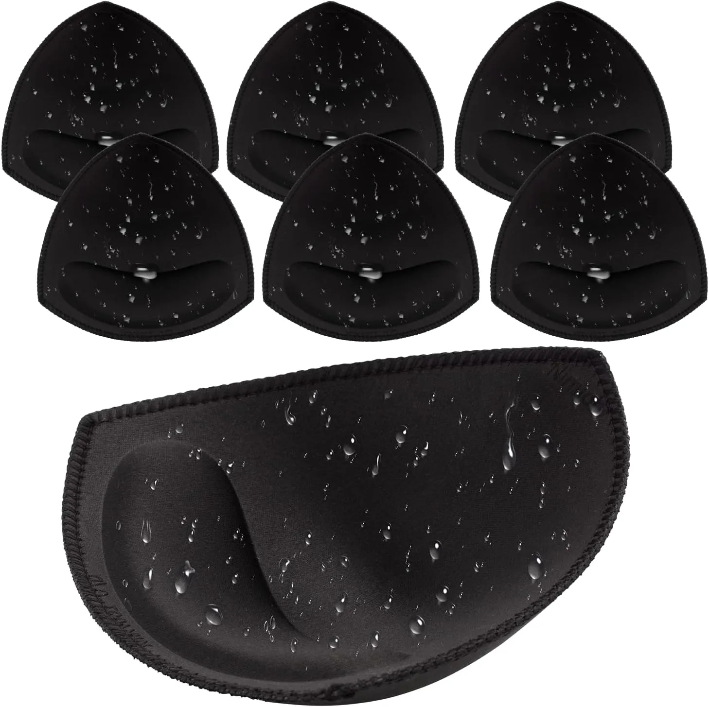 Nimiah Waterproof Bathing Suit Inserts - Swimsuit Push up Bra Pads 3 Pairs Removable Bikini Padding for Women