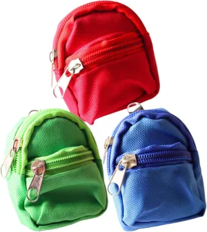 NUOBESTY 3pcs Mini Doll Backpack Mini House Backpack Mini Zipper Backpack School Bags Doll Accessories Miniatures Doll School Bags Toy Photography Props