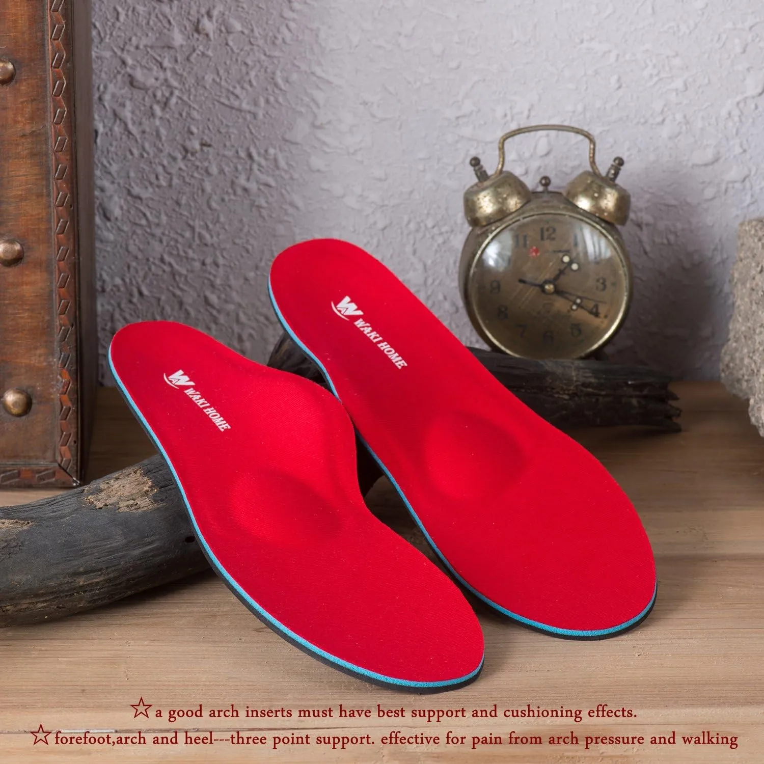 Orthotics Insoles/Inserts/Pads with Arch Supports for Flat Feet,Plantar Fasciitis,Feet Pain,Pronation,Metatarsal Support for Men and Women