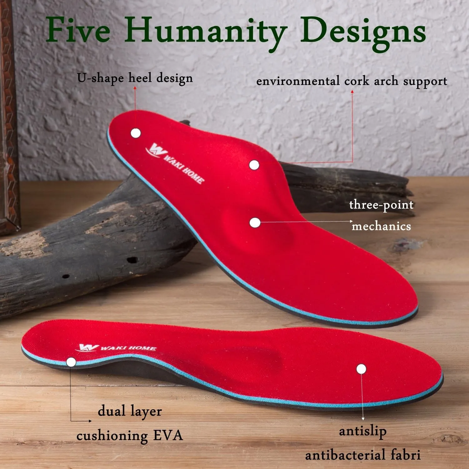 Orthotics Insoles/Inserts/Pads with Arch Supports for Flat Feet,Plantar Fasciitis,Feet Pain,Pronation,Metatarsal Support for Men and Women