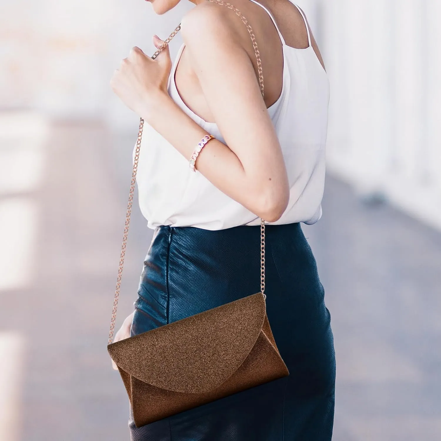 PACETAP Clutch Purses for Women, Handbags with Chain for Women Formal, Evening Bag for Wedding Party Cocktail Prom Dinner