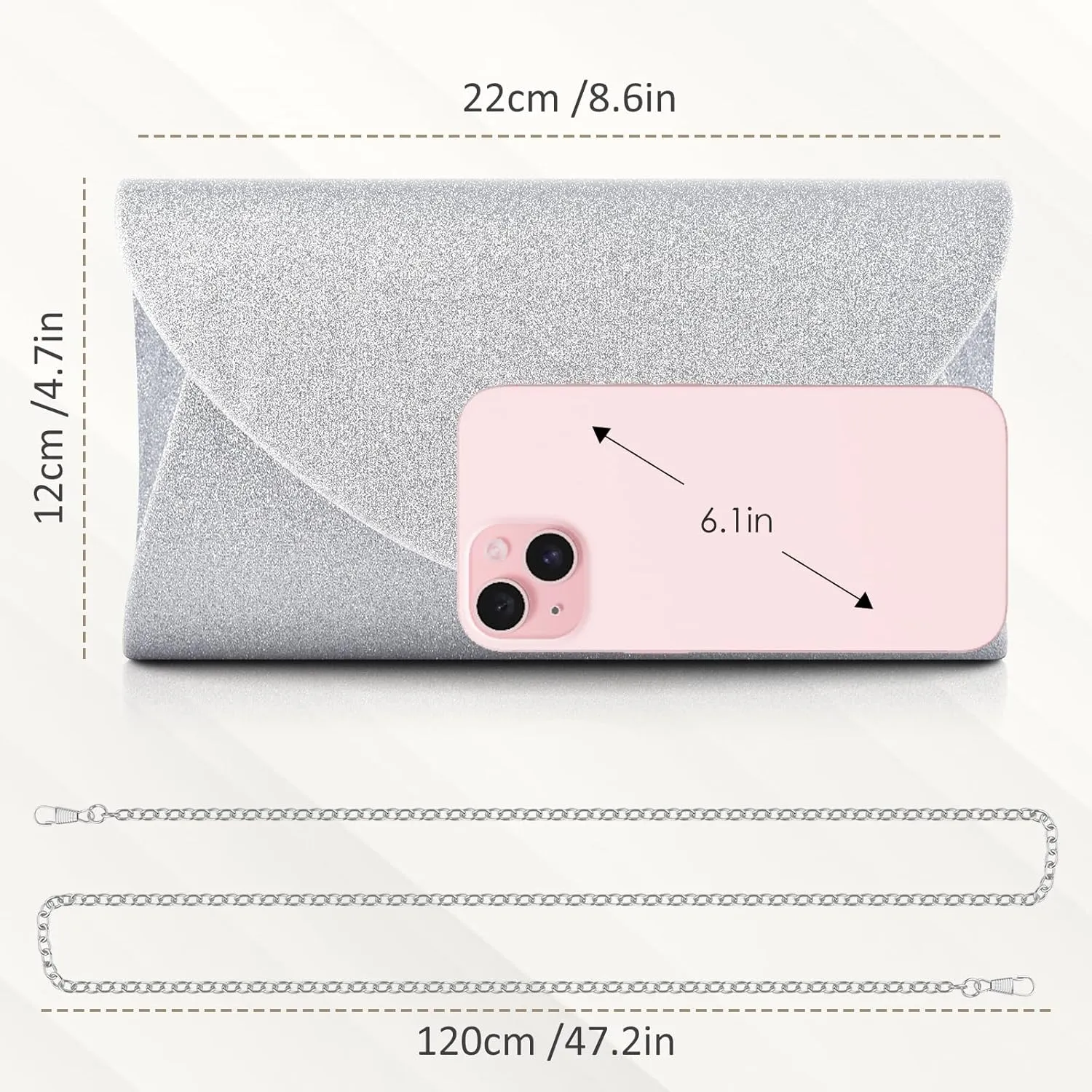 PACETAP Clutch Purses for Women, Handbags with Chain for Women Formal, Evening Bag for Wedding Party Cocktail Prom Dinner