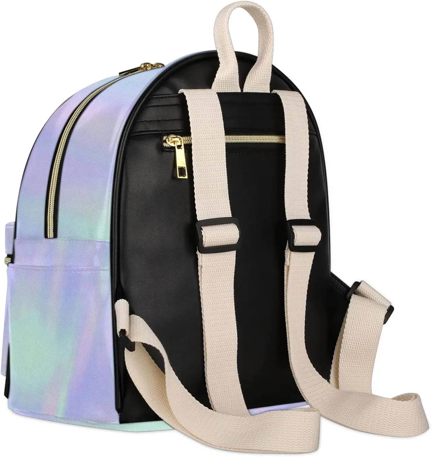 Personalized with Name Small Leather Backpack for Women,Back Pack Purses Mini Ladies Shoulder Bags Casual Daily Travel Small Diaper Bag Fashion Custom Gift Backpacks,Gradient Blue