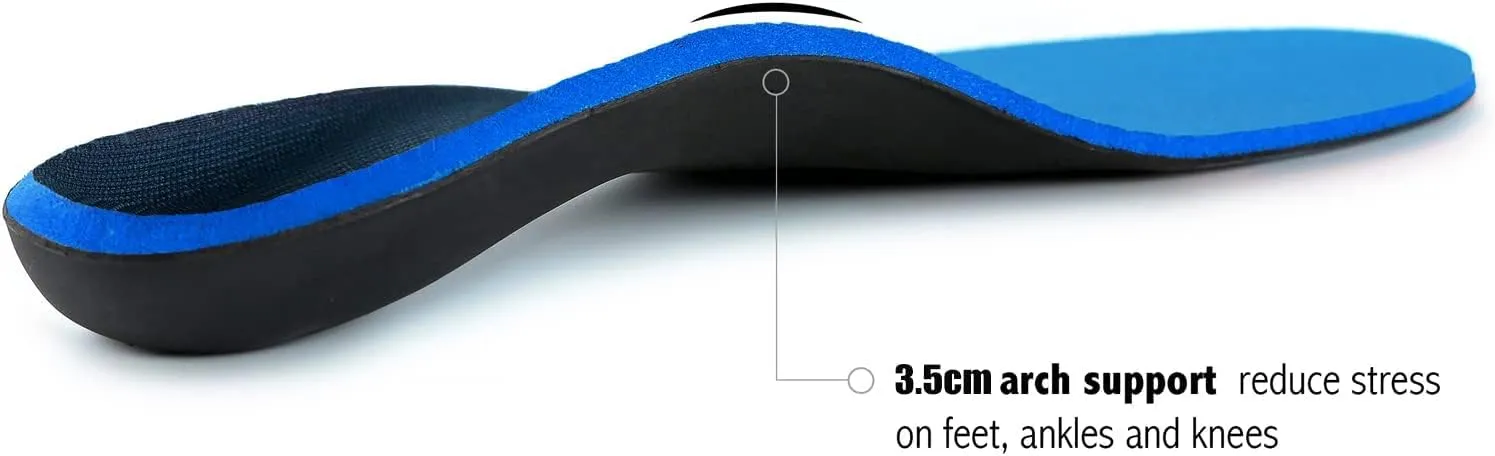Plantar Fasciitis Insoles for Men Women - Orthotics Inserts, Shoe Insoles Arch Support Flat Feet Inserts Work Boot Insoles for Standing All Day (Mens 9-9 1/2 | Womens 11-11 1/2)