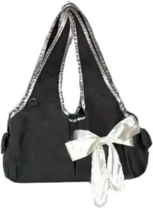 Pokn Cute BowTote Bag Kwaii Shoulder Bags Aesthetic Satin Handmade Purse Y2K Butterfly Shoujo Totebags