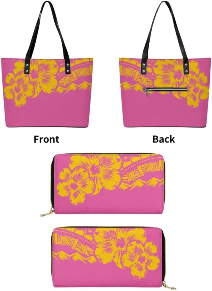 Polynesian Handbag Purse Samoa Tribal Print 2025 New 2-Piece Set Party Custom Wholesale Women'S Bag