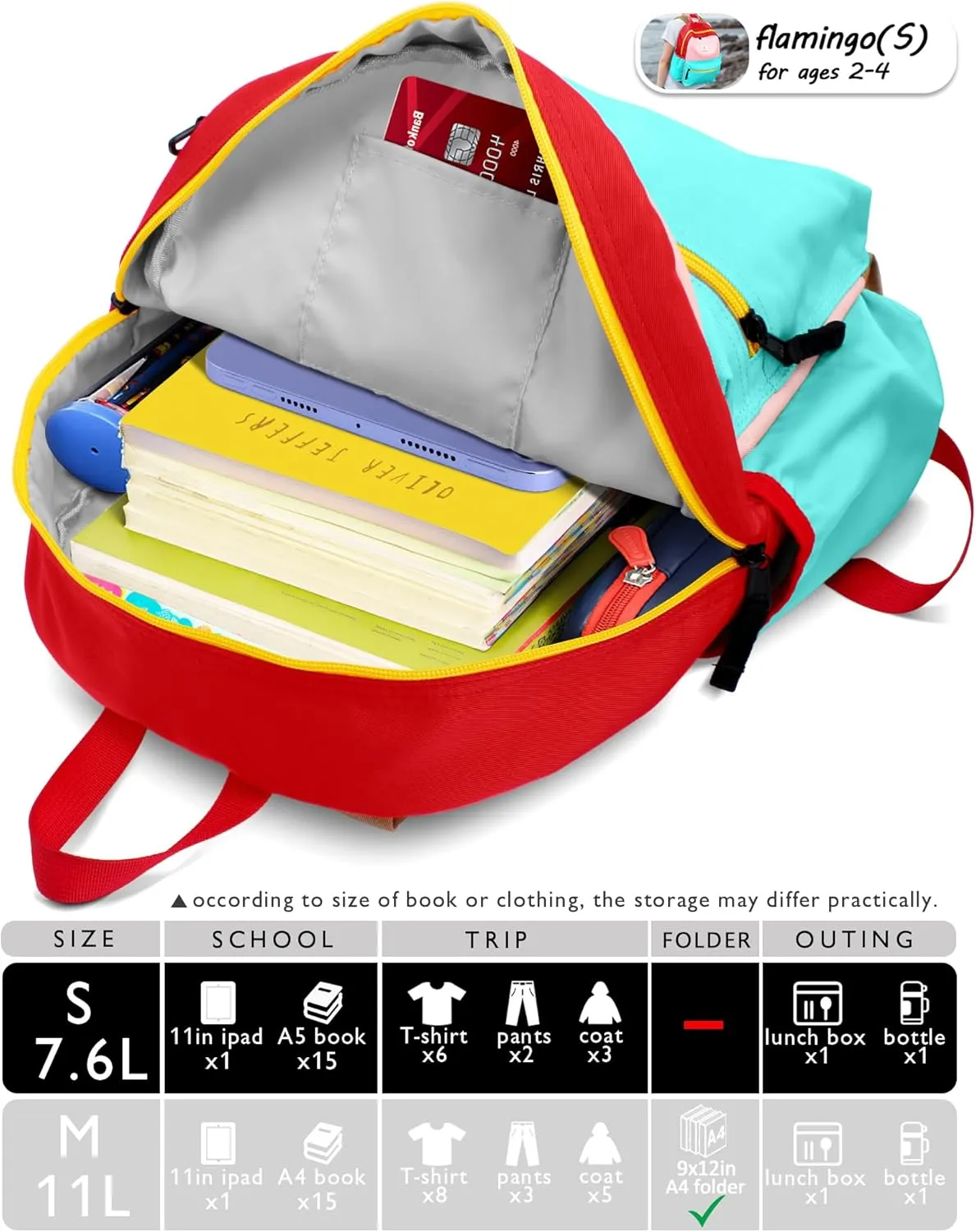 Preschool Mini Backpack For Boys Girls, Child Backpacks For School & Travel, Kindergarten Elementary Toddler bag, 11" H, For Kids 2-4, Small