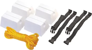 PROPEL PADDLE GEAR BY SHORELINE MARINE Canoe Carrier with Straps | 4 Foam Blocks, 2 Adjustable Buckle Straps, Mesh Storage Bag | 40ft Rope | Universal Design